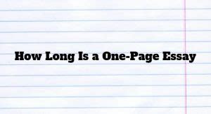 How Long is a One Page Paper: A Journey Through Time and Typography