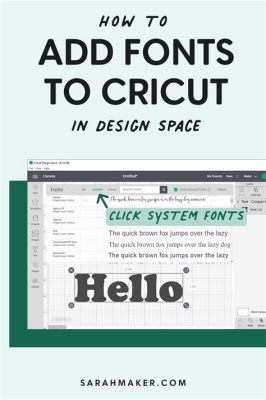 How to Upload Fonts to Cricut Design Space: A Creative Journey into Typography